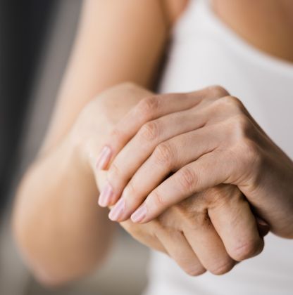 Trockene Hände im Winter