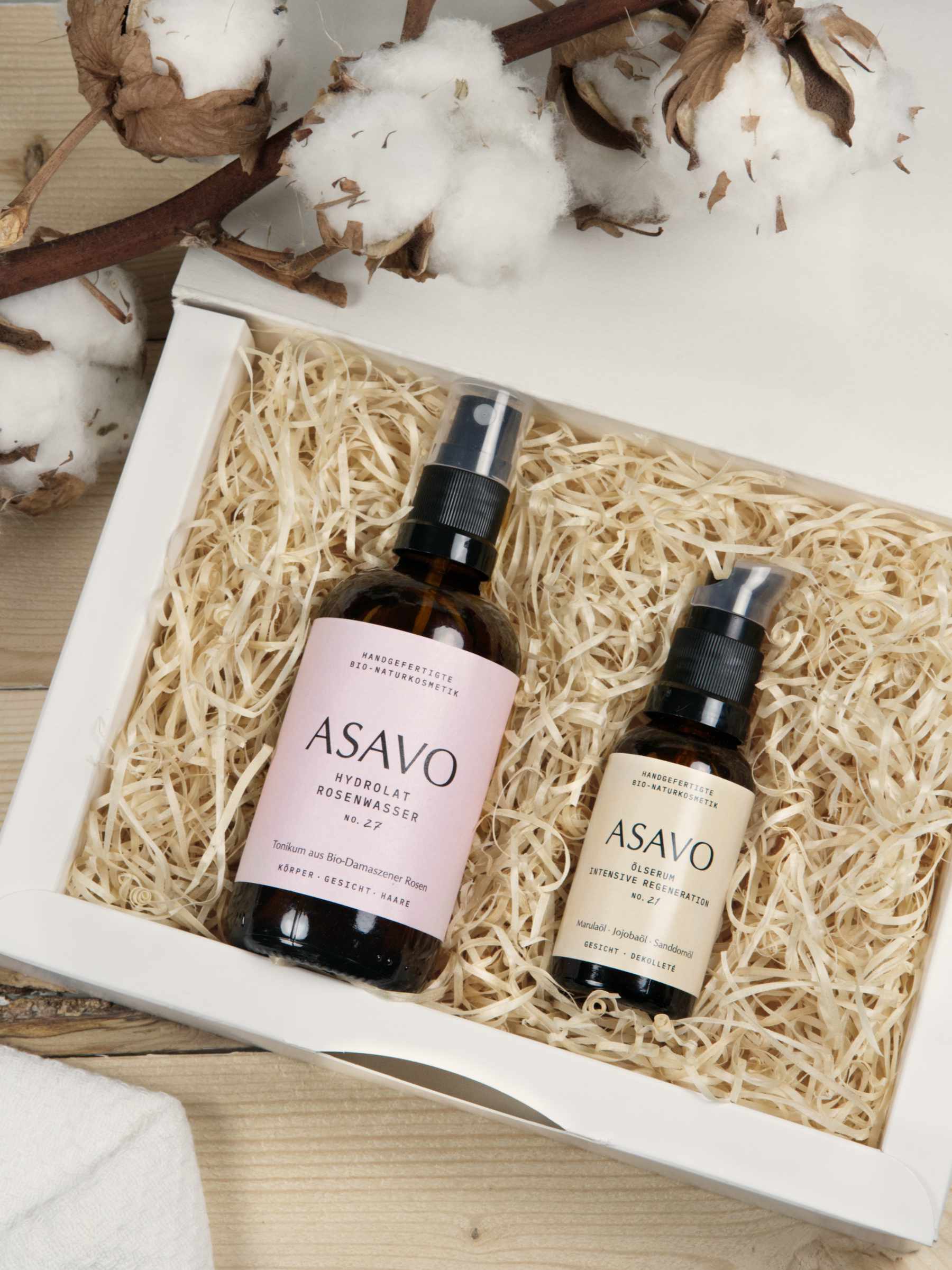 ASAVO Naturkosmetik Geschenkset Alles Schöne Gesichtspflege Innen