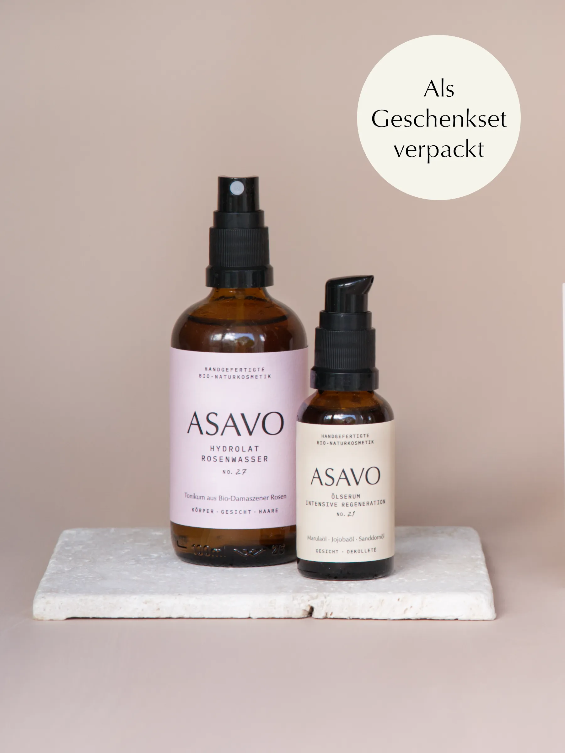 ASAVO Naturkosmetik Geschenkset Alles Schöne Gesichtspflege